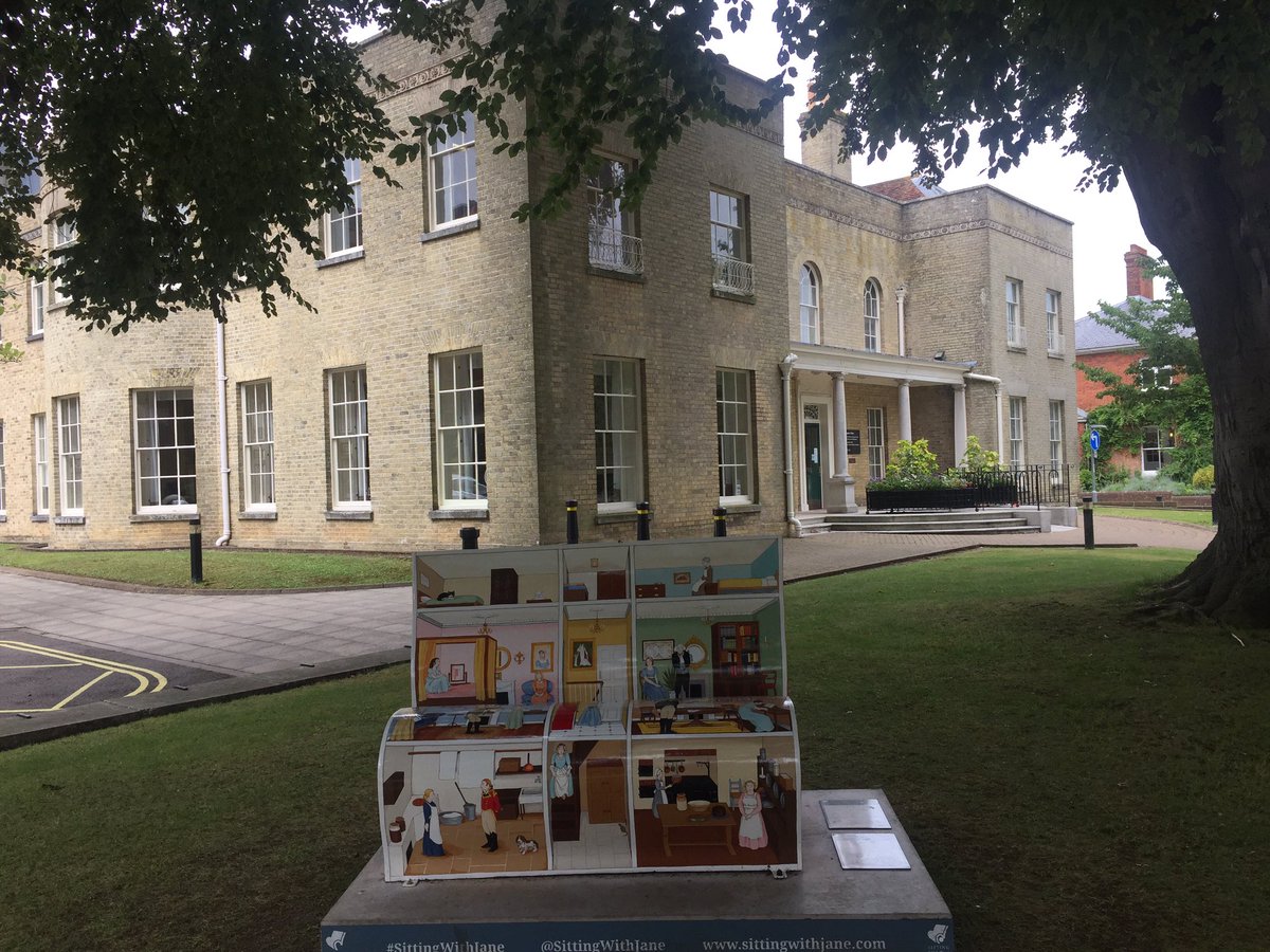 Book bench #SittingWithJane #janeausten200 #Basingstoke