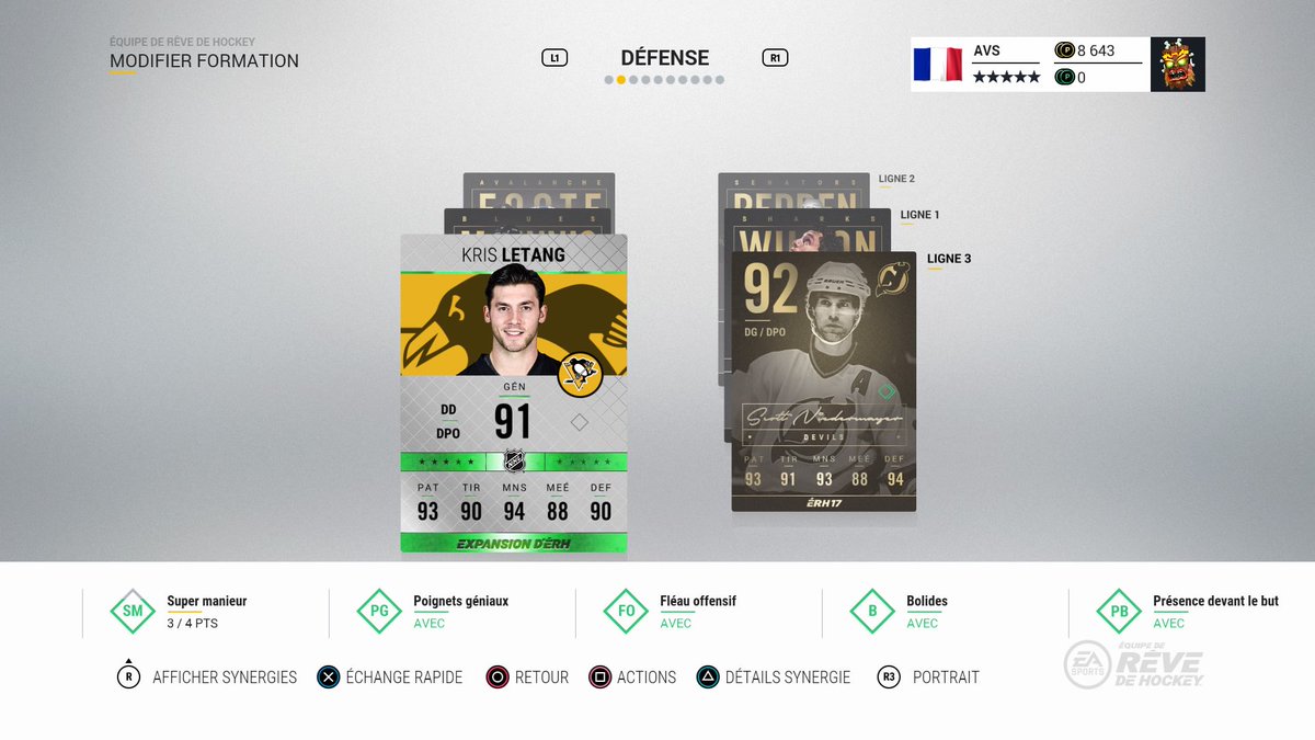 Boti92i's tweet photo. Mes 3 lignes de défenseurs #NHL17 #HUT17 #GoAvsGo #PS4share https://t.co/Sj6XaiVqNe