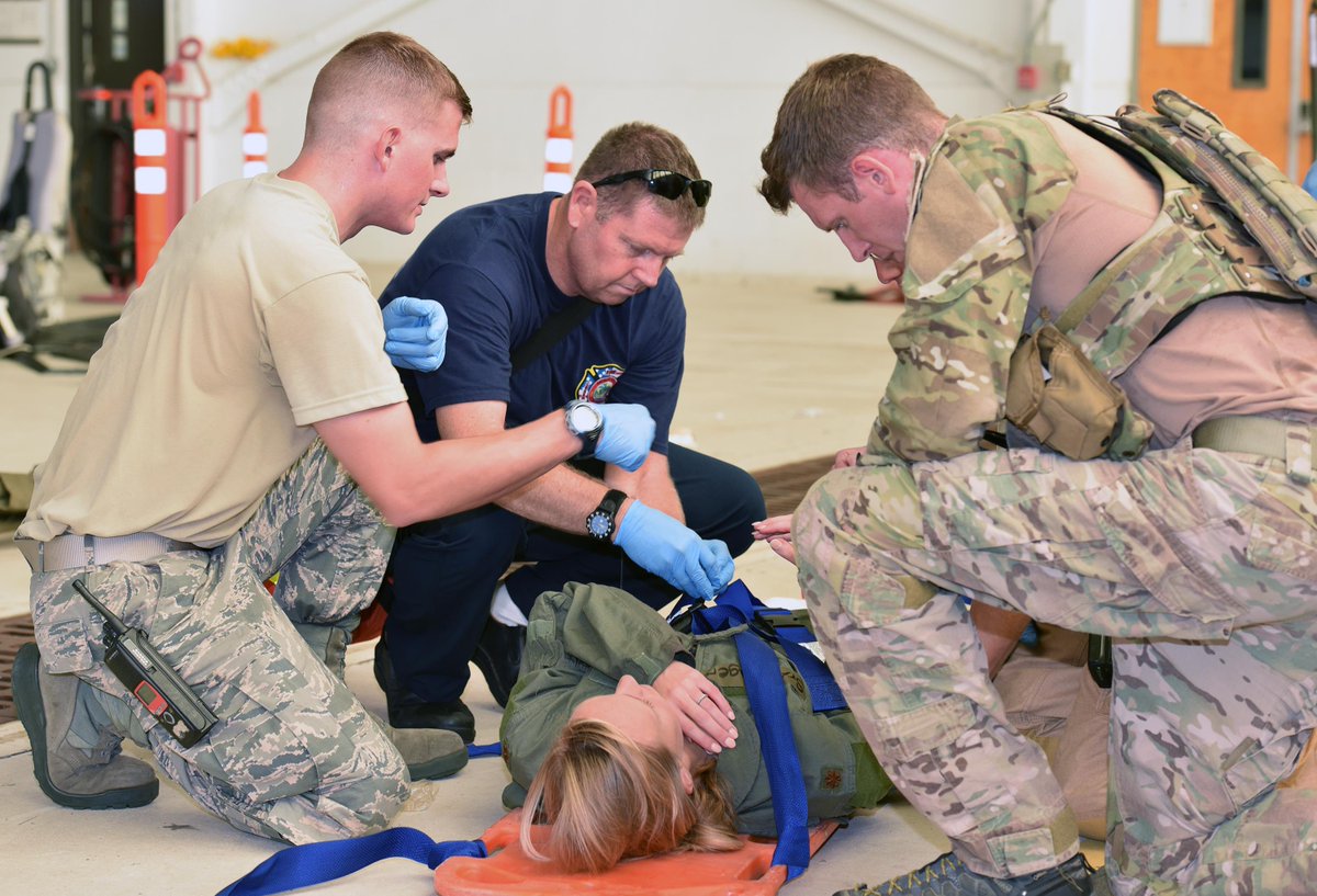 usairforce's tweet photo. First responders from #PatrickAFB and 920th RQW worked side-by-side in active shooter exercise. https://t.co/wt6y9pho6Z https://t.co/4XNLEelE3v