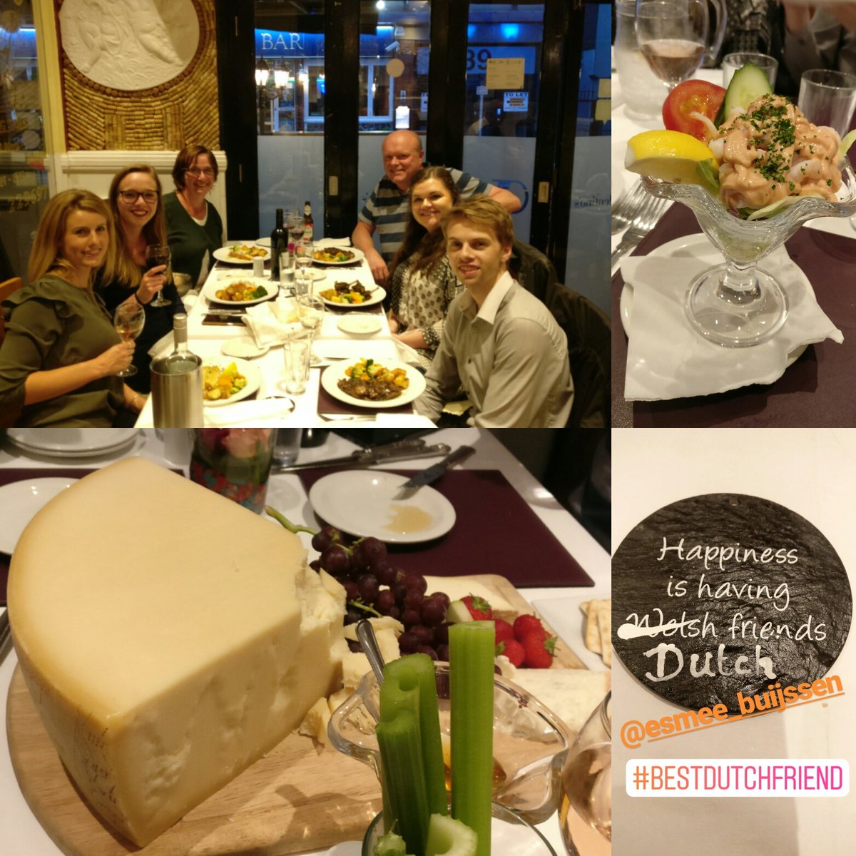 LisaEvan5's tweet photo. Happiness is having Dutch friends! Enjoying a final farewell (for now) Italian dinner with our Dutch family https://t.co/Awtm5x7Ddd
