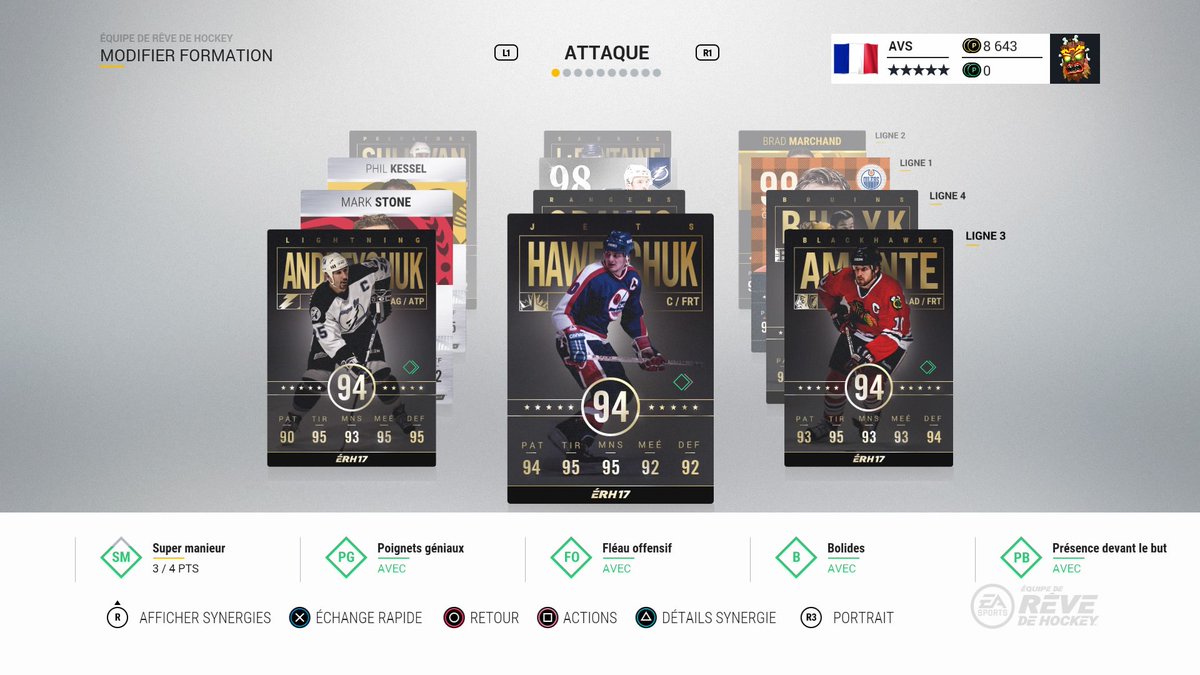 Boti92i's tweet photo. Mes 4 lignes d'attaquants #NHL17 #HUT17 #GoAvsGo #PS4share https://t.co/YwenPiQG4v