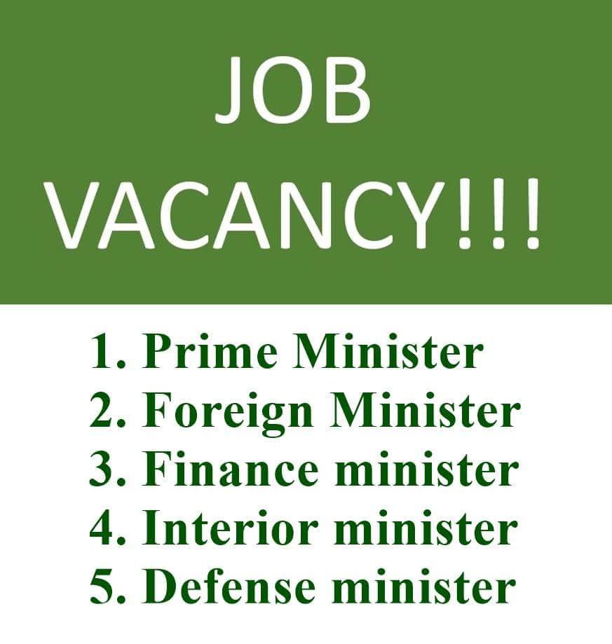 KalimHawk1's tweet photo. Job vacancy.
#PanamaVerdict #NawazSharifREJECTED 
#NawazSharif 
@kalsoomfatima @Irumf @nadia_a_mirza @ShkhRasheed @hira_Awan28 @ShkhRasheed https://t.co/sjrco08HNx