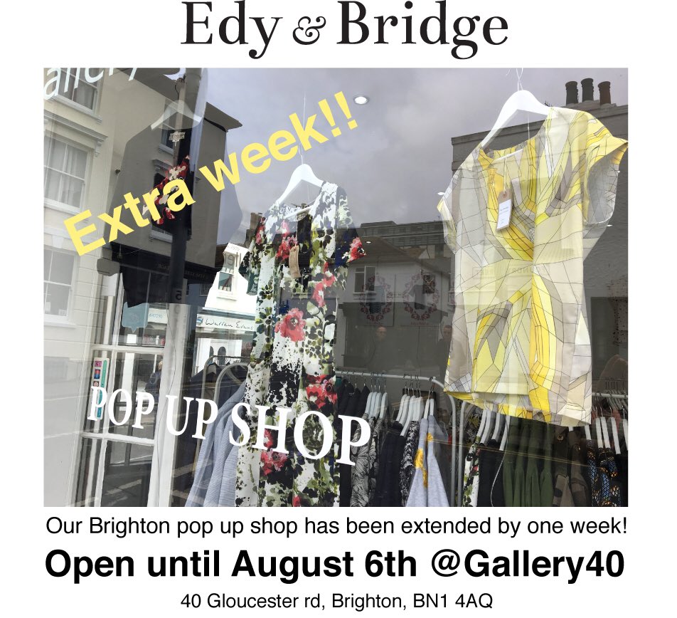 Very excited to be extending our pop up shop <a href="/Gallery40/">Gallery40</a> for an extra week! Here til Aug 6th!