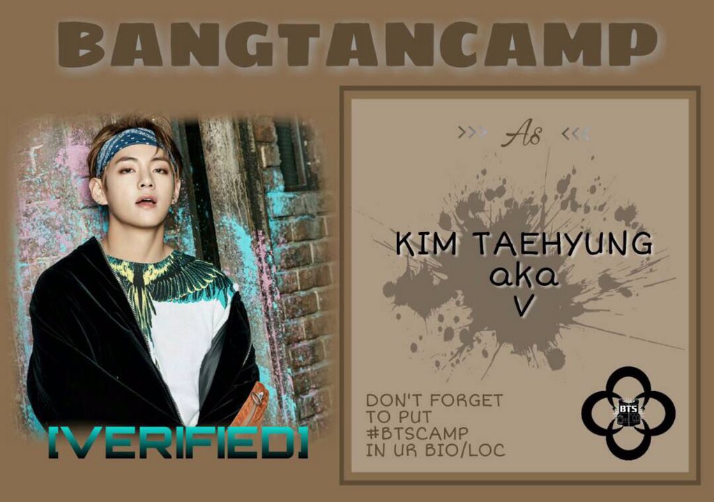 BANGTANCAMP's tweet photo. @taebtsk ✌🏻 @taebtsk  as Kim Taehyung, vocal of BTS. Keep solid ye bro! #BTSCAMP https://t.co/rrWywSELLO