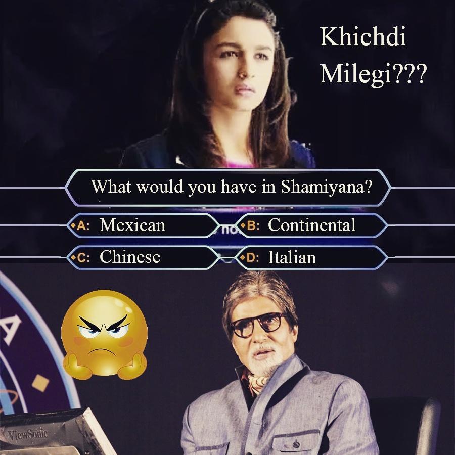 shamiyanarestro's tweet photo. Yaha biryani k saath tarah tarah ki khichdi milegi. Retweet with hilarious answers to win prizes. https://t.co/K0pzam0OK9