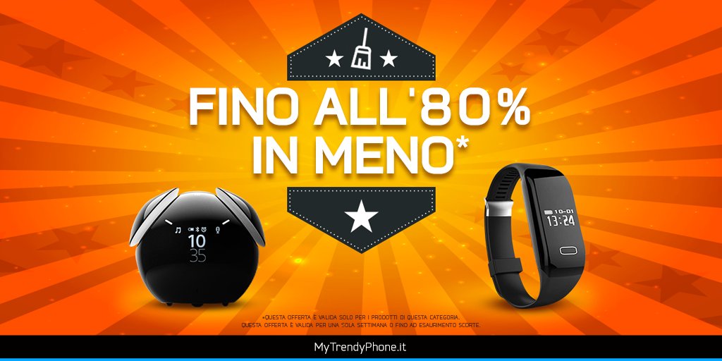MyTrendyPhoneIT's tweet photo. Dai un'occhiata alla nostra offerta e prendi i tuoi prodotti preferiti, scontati fino all'80%!
#MyTrendyPhone
#MTP
https://t.co/IbTZE25JGj https://t.co/dkIIknmfsO
