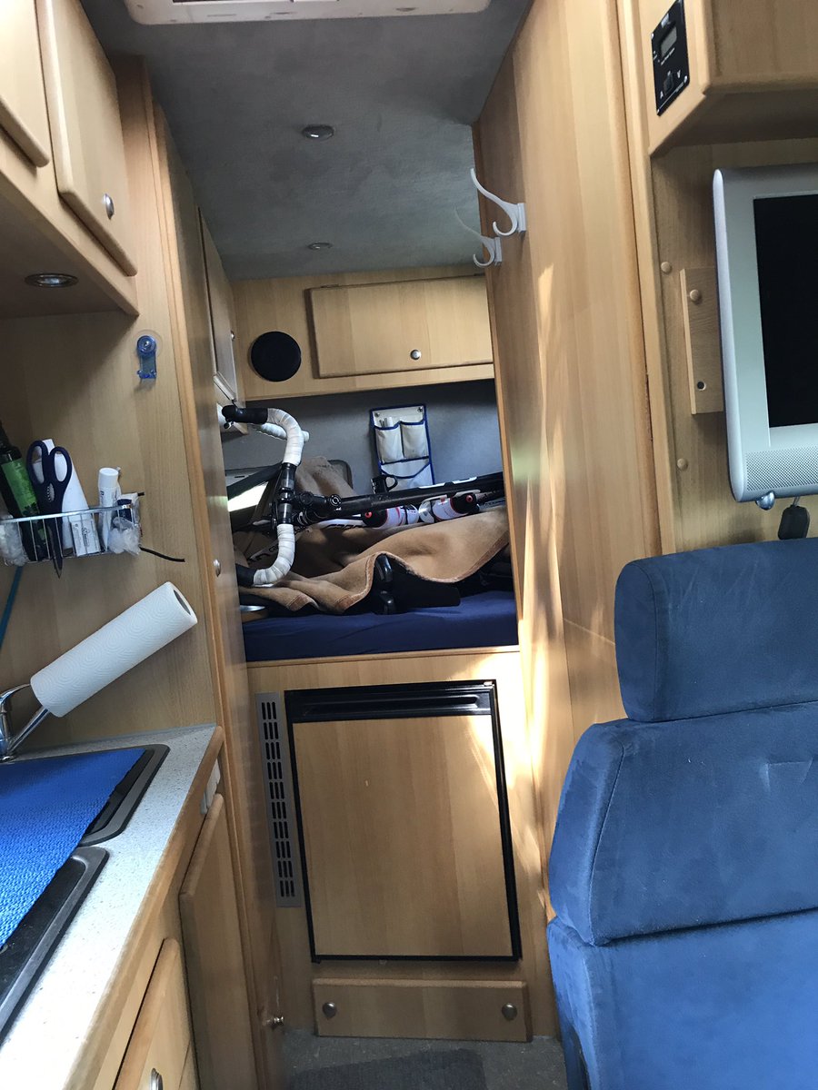 Fahrräder gestapelt im WoMo - kann nur heißen 24h Nürburgring 😊