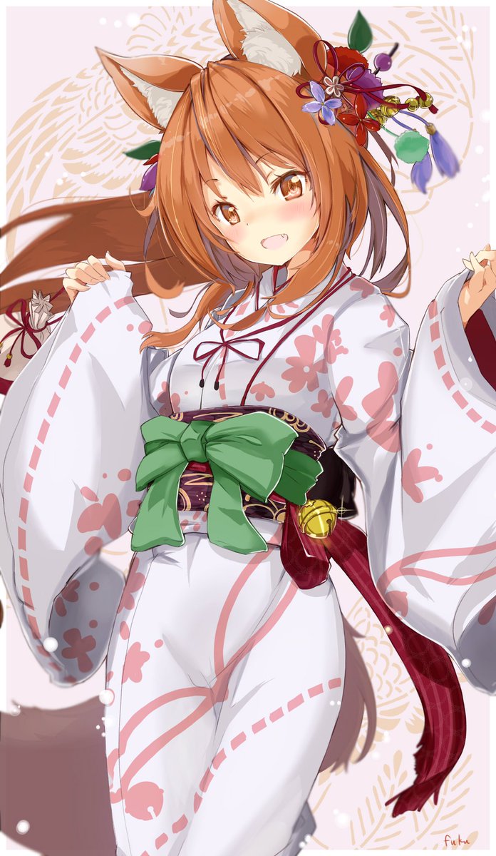 fuku_fox's tweet photo. ツキミちゃんとオスクロルさまの浴衣姿もステキなのですが、
コリンさんも負けてないと思うのですっ(´°̥̥̥̥̥̥̥̥ω°̥̥̥̥̥̥̥̥｀)
ほら…夏コヨミ覚醒絵のやつ… https://t.co/eXNHGa6CEp