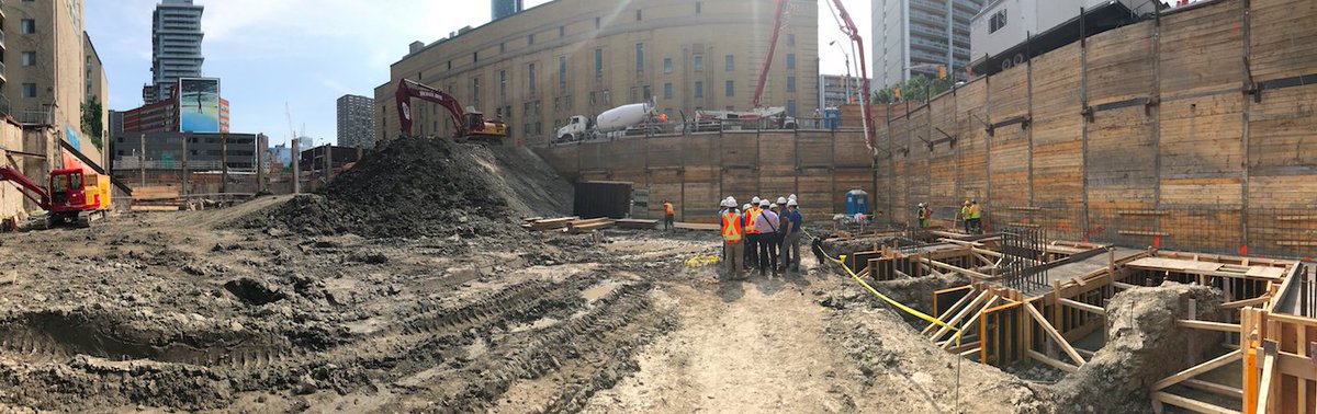 CentreCourtInc's tweet photo. Great capture of our team in the bottom of the pit at #AxisCondos for the traditional Coin Toss Ceremony https://t.co/2mqT5XQbn3