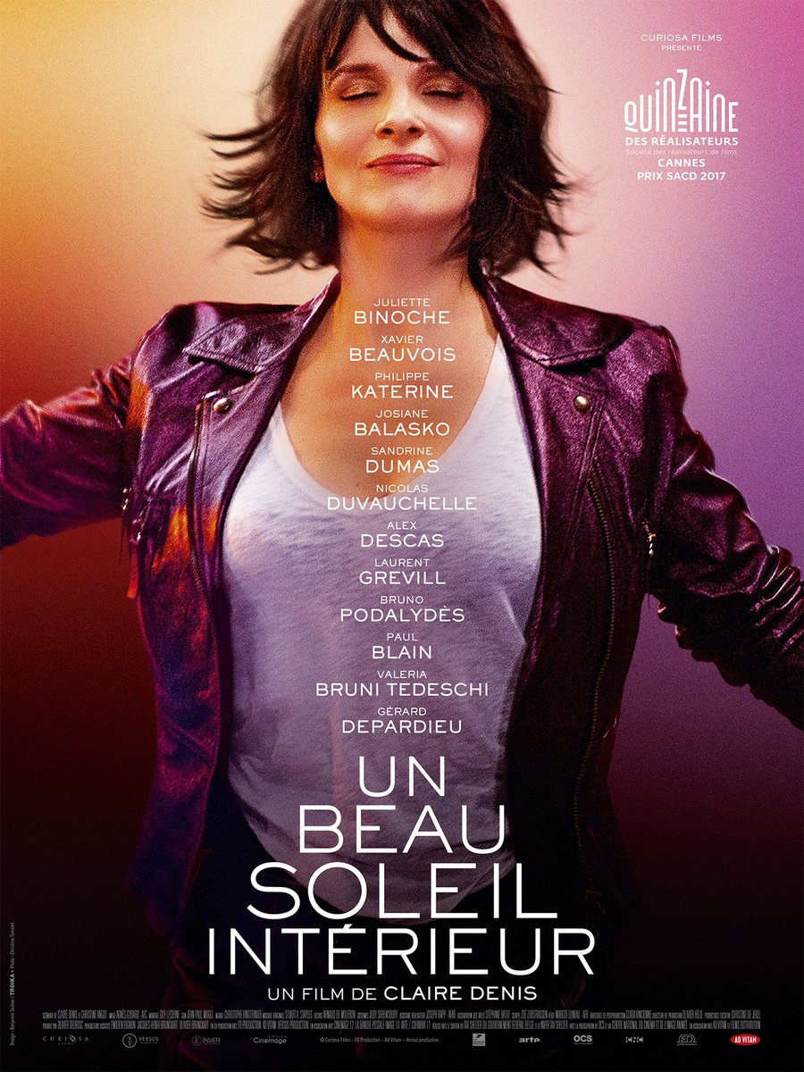 AdVitam_distrib's tweet photo. Un beau soleil intérieur, le nouveau film de Claire Denis, sortira en salles le 27 septembre ! De quoi prolonger un peu l'été ☀️ https://t.co/Bxs9Y1xKeA