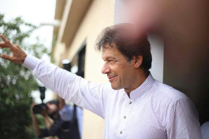 PTIofficial's tweet photo. Images from Bani Gala: Nawaz is Disqualified, Imran stands Vindicated, Justice Prevailed, Pakistani Nation Triumphed!

#AllahAlHaqHai https://t.co/Jj8bD1JNJk