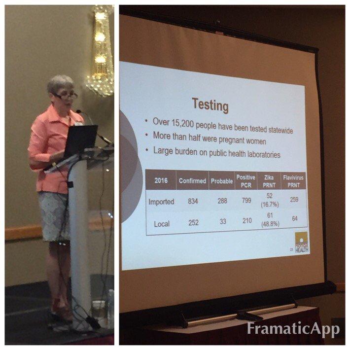 Original_JamieD's tweet image. Dr Stanek presenting on #emerging #pathogens #FPHA #ZikaVirus #Salmonella #BourbonVirus #vectors  @HealthyFla