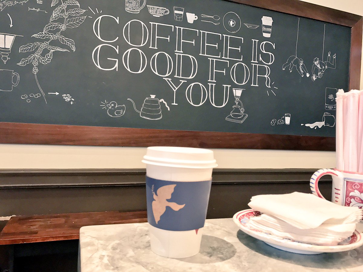 discoverPHL's tweet photo. That #FridayFeeling reminder courtesy of Philadelphia's own @LaColombeCoffee. ☕️👌 https://t.co/E4BHU6tbTx