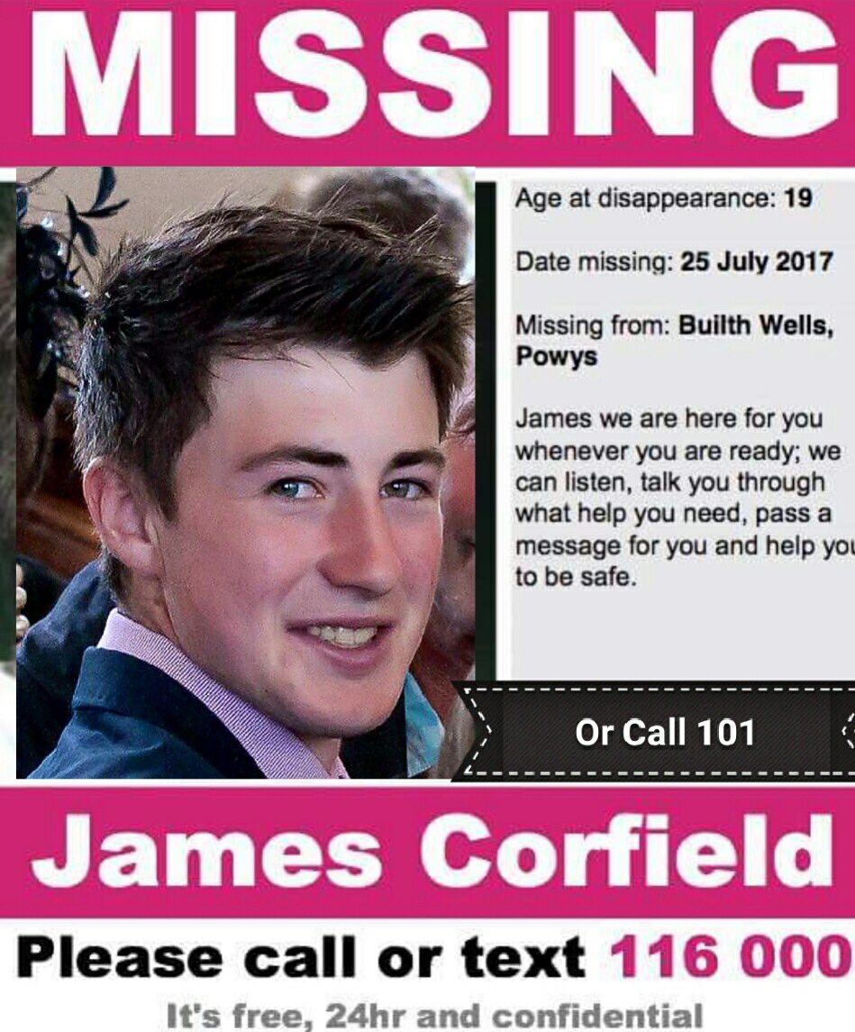Janeymorris12's tweet photo. We need to find James Corfield! PLEASE SHARE #findcorf #jamescorfield @royalwelshshow @BBCNews @BBCWalesNews @itvnews @SkyNews https://t.co/uEM6iNLik2