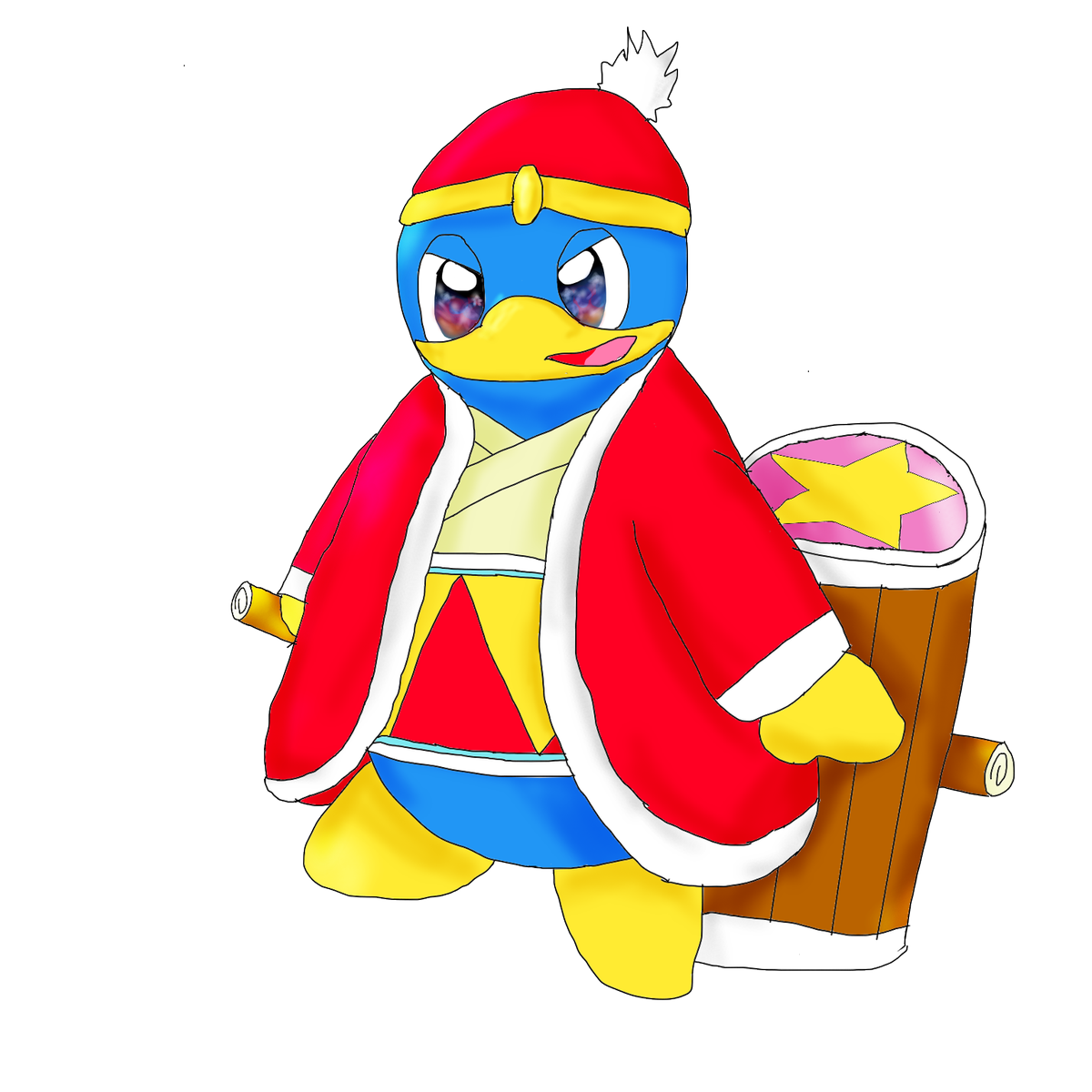 ユーカビ Auf Twitter 色んな人の星のカービィキャラをまとめたいの 遅くなってすいません デデデ大王様を描かせていただきました 背景版と透過したものを置いておきます 何か不備があれば何なりとお申しつけください