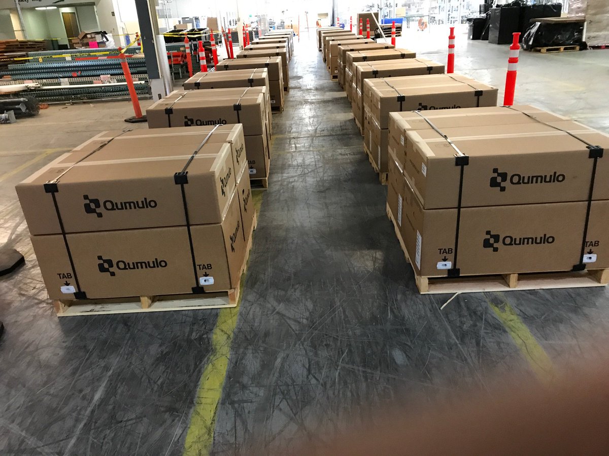 10 #petabytes of Qumulo heading to replace another Dell/Isilon
