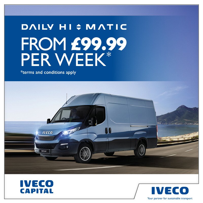 GlensideCom's tweet photo. YES you can afford a new Iveco! Prices from £99.99 a week
Call our Sales Team today 029 2085 8000
#iveco #glensideCommercials #dailyhimatic https://t.co/X9dN5x9Rxu