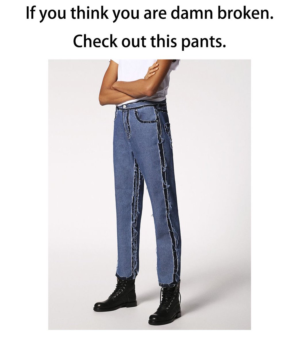 DsnPotatohead's tweet image. #dieseldesign #dieselpants #BROKEN #pants #pantsofperspective #humor #fun #jokes #joker #jokerclab