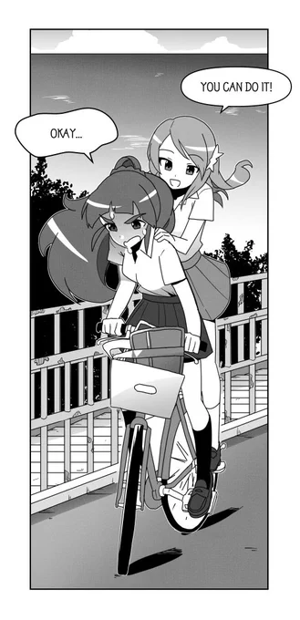 自転車と神谷奈緒と北条加蓮 