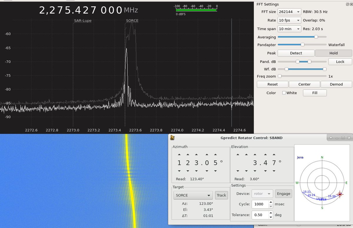 Dish is now on top of the tower 🙂