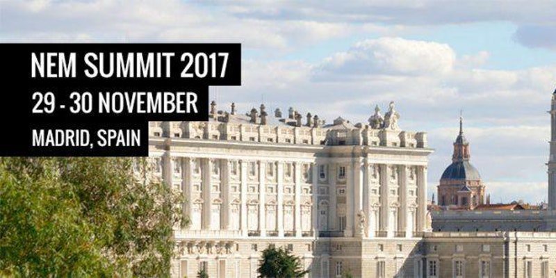 NEM_Initiative's tweet image. Register now for the NEM Summit in Madrid (29-30 Nov) to benefit from the early bird fee bit.ly/2eTi1RN #NS2017
