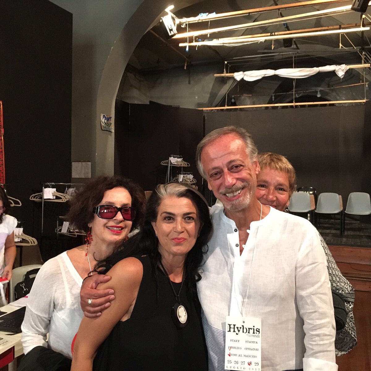 Beatrice Meucci, Valeria Della Mea e Silvano Patacca del <a href="/teatrodipisa/">Fondazione Teatro di Pisa</a> sono venuti a trovarci! ❤️#progettohybris