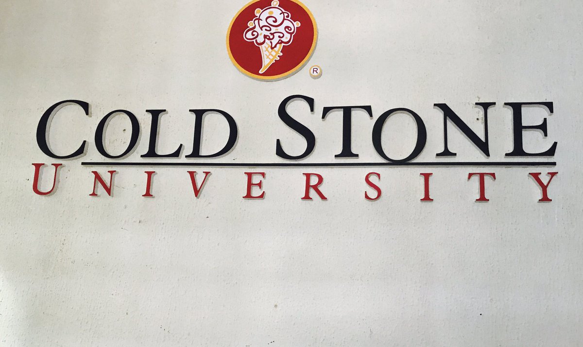 coldstoneng's tweet photo. Did you know that all our crew are graduates from Cold Stone University? Place your taste buds in our trusting hands! #Funfactsfriday https://t.co/bJs5XdwmgM