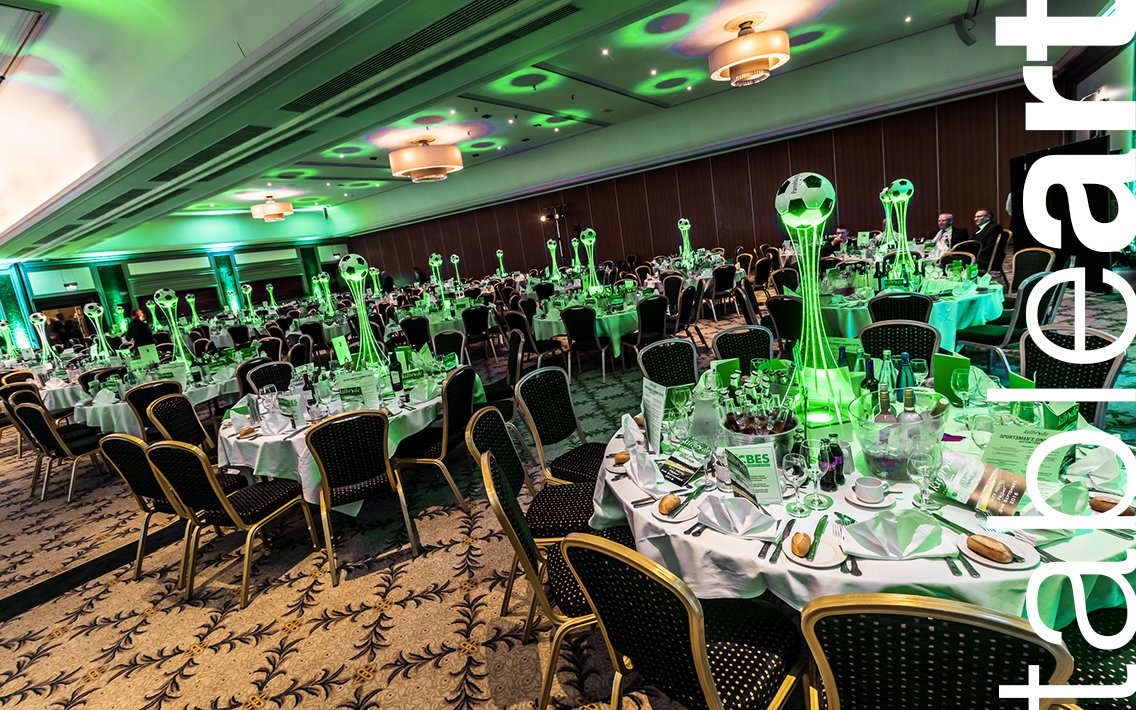 TableArtUK's tweet photo. Kicking off the football season with our classic #FootballTableCentre in the grounds of @StGeorgesPark for the guys at @1StopEvents https://t.co/W3zeqPXTHX