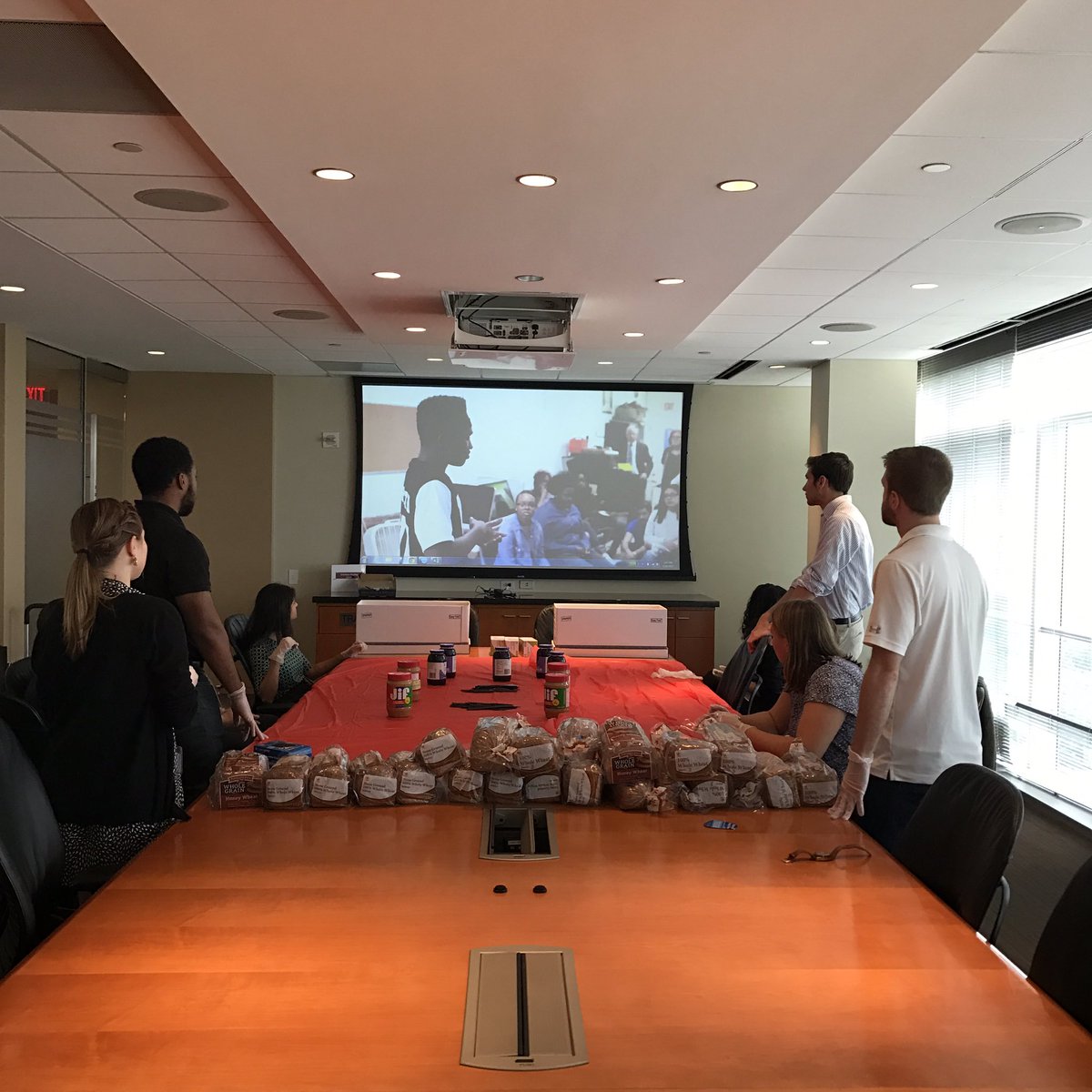 Almost PB&amp;J time! PwC interns making sandwiches to provide a healthy meal for those in need. #responsibilitycounts