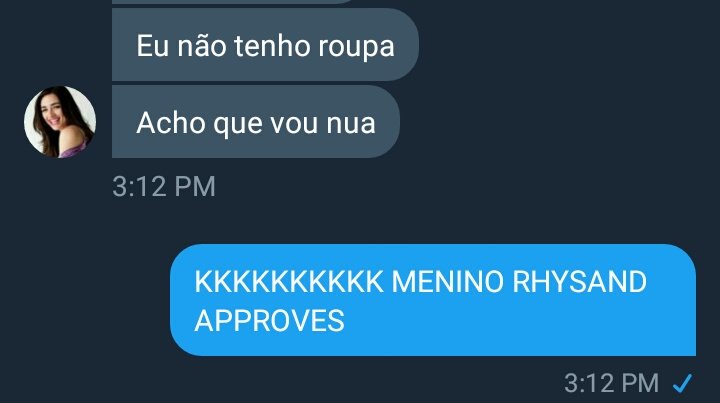 Mais uma conversa normal na minha dm com a Feyre