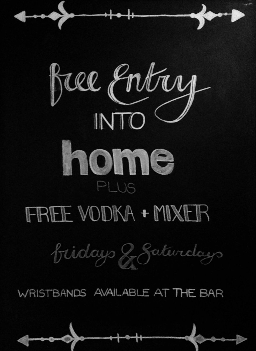 KindLincoln's tweet photo. Grab a wristband from us tonight before heading to Home for free entry and a free vodka + mixer before 1AM 🎉🍻 https://t.co/2a5CYLfE5k
