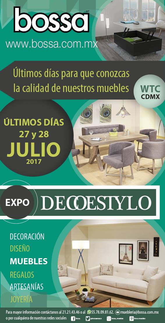 BossaMUEBLES's tweet photo. #ElPlanPerfectoIncluye visitar a @BossaMUEBLES  en @decoestyloexpo https://t.co/RM9m4ueJB5