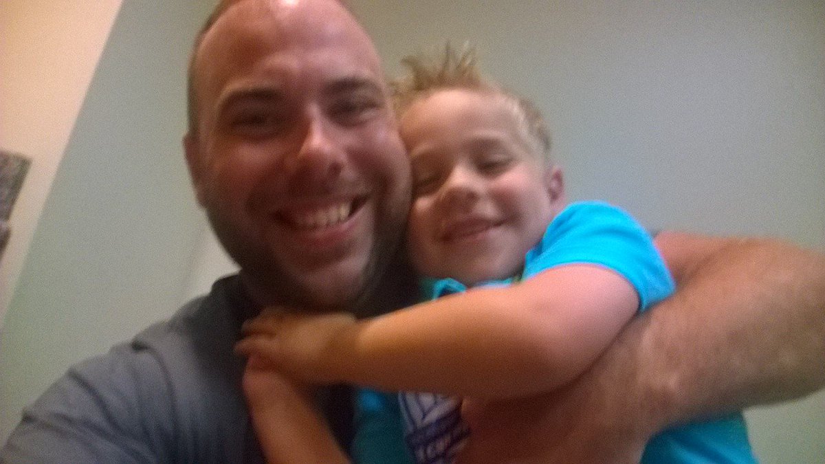 GaylaBecker3's tweet photo. @Engage_CXO Selfies in Evansville!  Travis and his son! https://t.co/oRVDS7VRjM