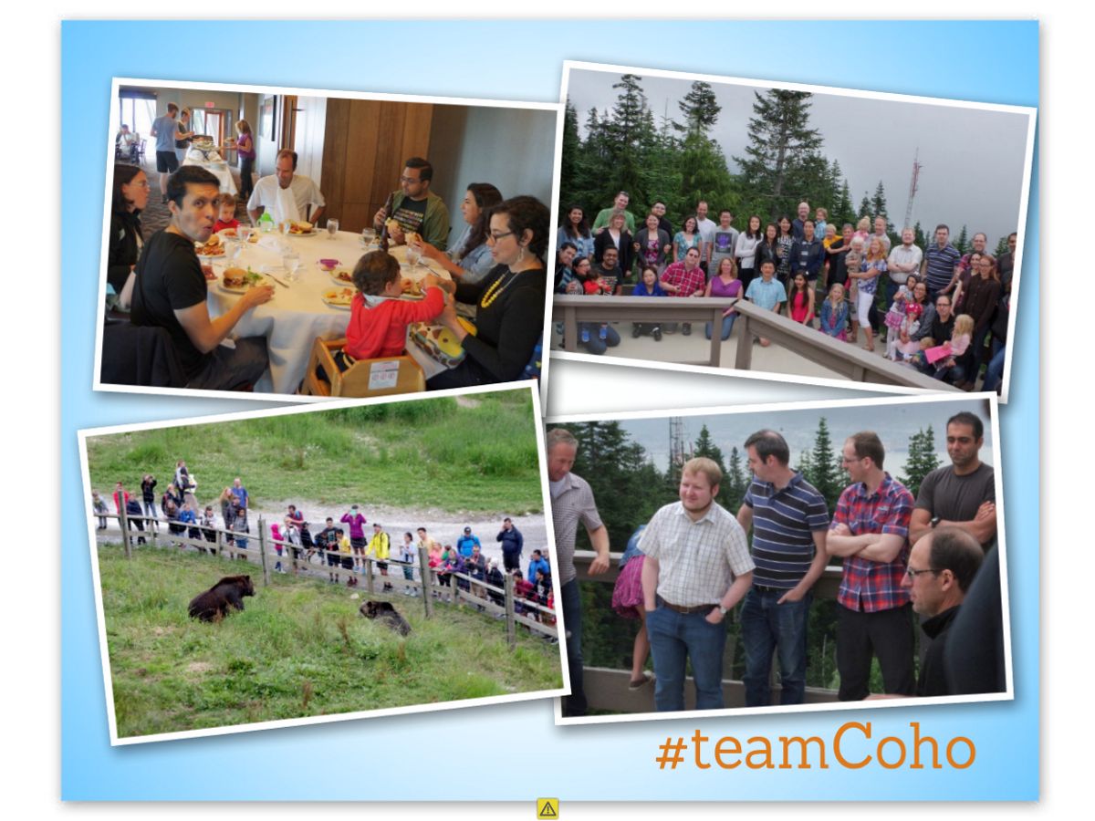 cohodata's tweet photo. #FlashbackFriday BBQ last year with the Vancouver team up in Grouse Mountain. Hope you are all having a great summer so far! #TeamCoho https://t.co/wN3jUZxUlk