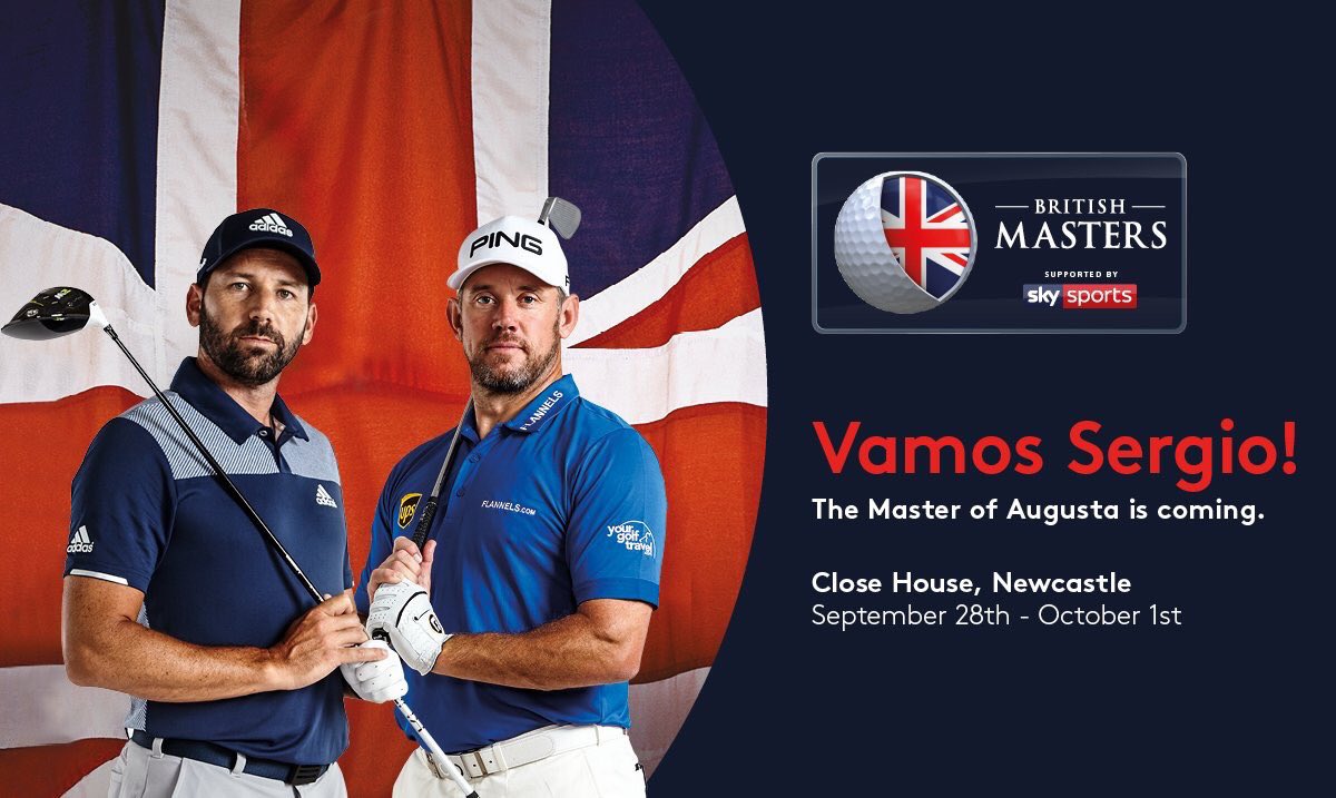 CloseHouseGolf's tweet photo. Want to see @WestwoodLee &amp; @TheSergioGarcia in action? RT &amp; Follow for a chance to win a pass for the entire week of the British Masters! 🇬🇧 https://t.co/zSDmmU96XS