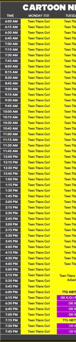 cartoon network literally playing teen titans go for the Entire Fucking Day Nonstop is such clear evidence we are on the darkest timeline