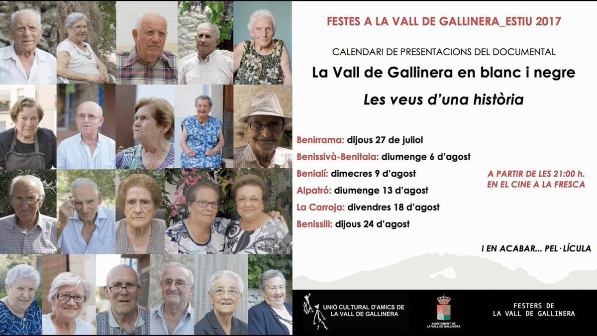 Com cada any, comencen les festes de #LaValldeGallinera a #Benirrama. Vine i gaudeix de la nostra #vallDeGallinera .