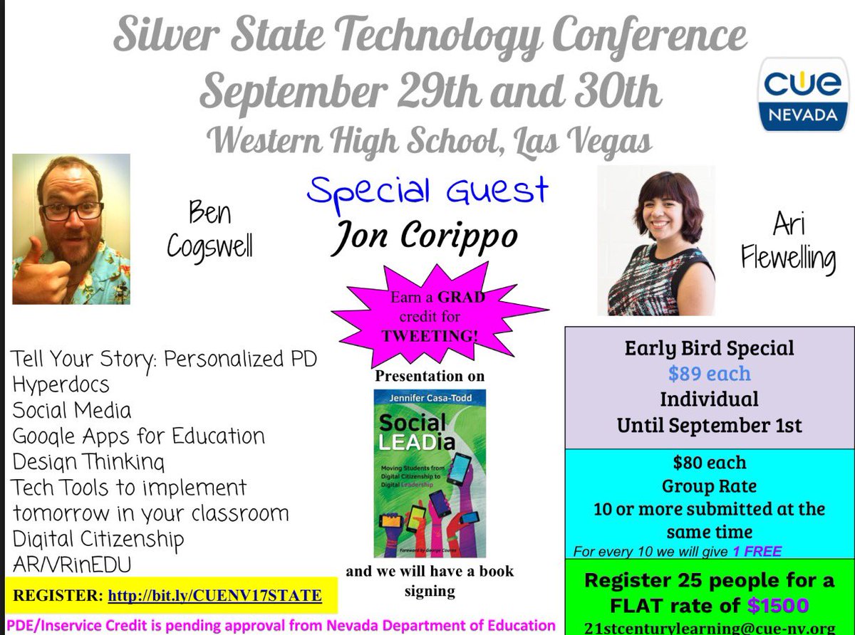 _NVSIDE's tweet photo. ATTENTION!!! Break News has just arrived and @jcorippo will be attending the Silver State Tech Conf. Don't miss out! #wcsd21 #dcsdnv #nvr21 https://t.co/nmobaKB2O4