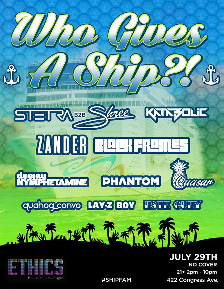 TOMORROW! 🚤🚤 We are in for some daytime madness! WHO GIVES A SHIP?! 5.0 #SummerVibes🌞💃
Event Page: bit.ly/2veFrYK