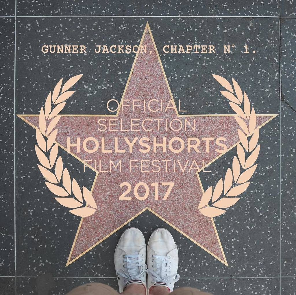 christianstrevy's tweet photo. Extremely happy for @gunnerjacksonnn to have its Hollywood premiere at @HollyShorts! π€π¬ #HSFF17 #gunnerjackson https://t.co/voF8hsW6Rh https://t.co/cCGsuc4xVG