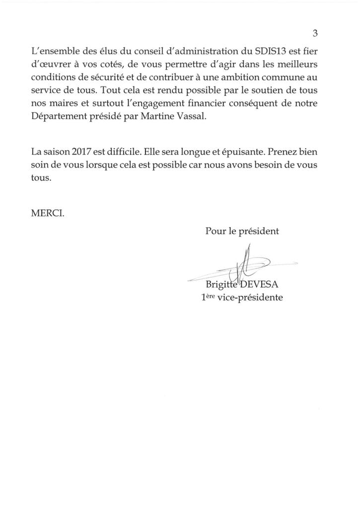 Pompiers_13's tweet photo. Parce que les agents du @SDIS13 ont été exemplaires et admirables,les autorités du #SDIS leur ont adressé un message https://t.co/XKF15sFm5j