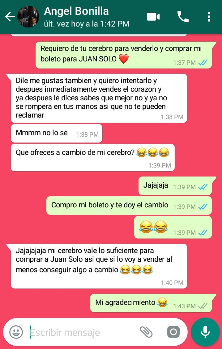 SoyAmericaa's tweet photo. @soyjuansolo venderé el cerebro de mi amigo y compraré el VIP en @ccubuap 😁 https://t.co/bbaYk2G2VY