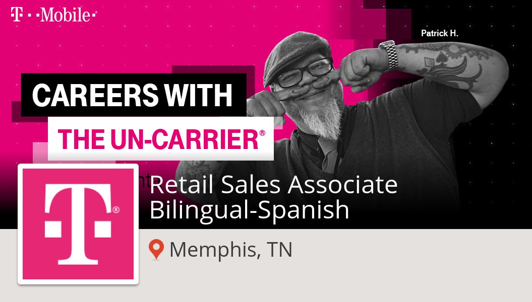waldo143's tweet photo. #Retail #Sales Associate Bilingual-Spanish at #TMobileCareers in #Memphis #job https://t.co/i1oKk5rwaV #BeMagenta https://t.co/kkcvsYAAYg