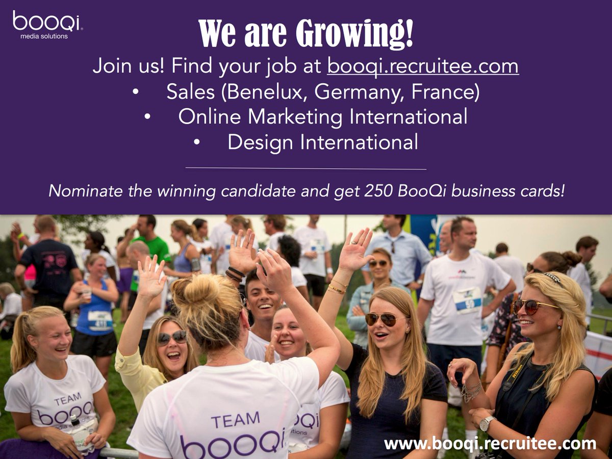 Lets_BooQi's tweet photo. Grow with us! Find your dream job on https://t.co/DnwWZUDWI7. 
Know the right candidate? The winning tip gets 250 free BooQi business cards! https://t.co/riQYQSiqKU