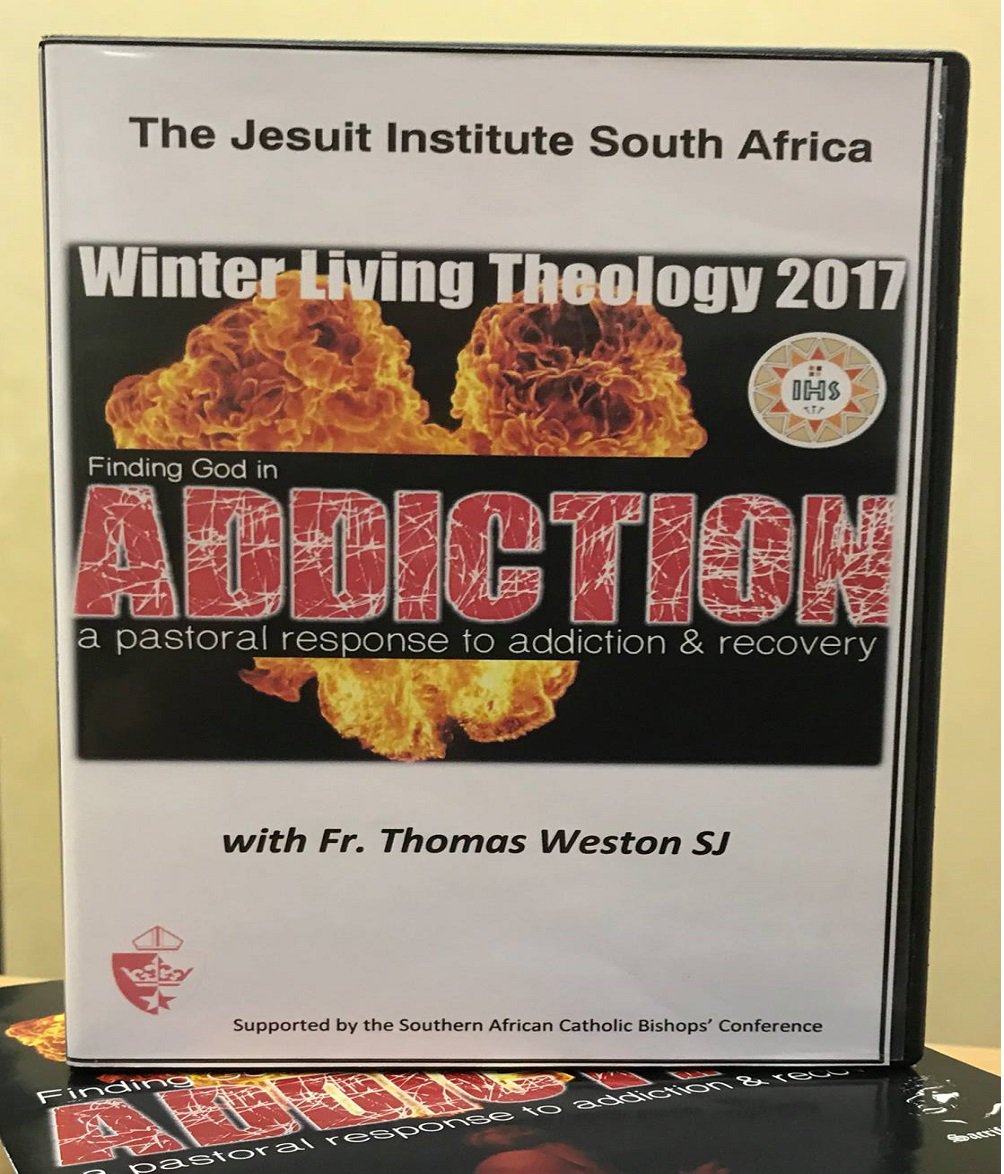 JesuitInstitute's tweet photo. #WLT2017: Finding God in Addiction. Talks by Fr Tom Weston SJ now available on CD(8CDs)/USB
Contact: admin@jesuitinstitute.org.za to order https://t.co/YWio4z3vQ2
