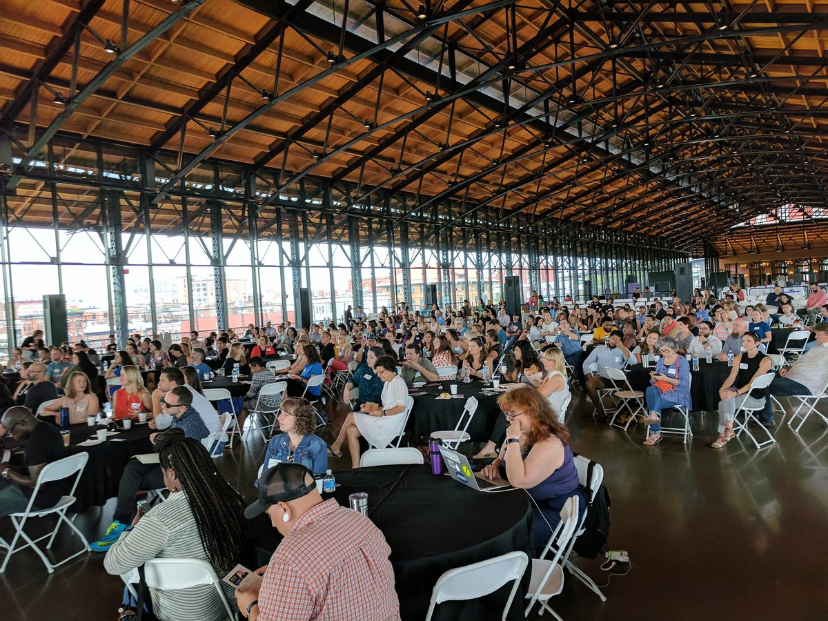 AnikaHorn's tweet photo. Packed house for @Richmond_CM at the train shed w Matt Johnson! Thanks for cohosting @rvatechcouncil! #CMEquality #rvatechweek https://t.co/tHKnjiEMOa