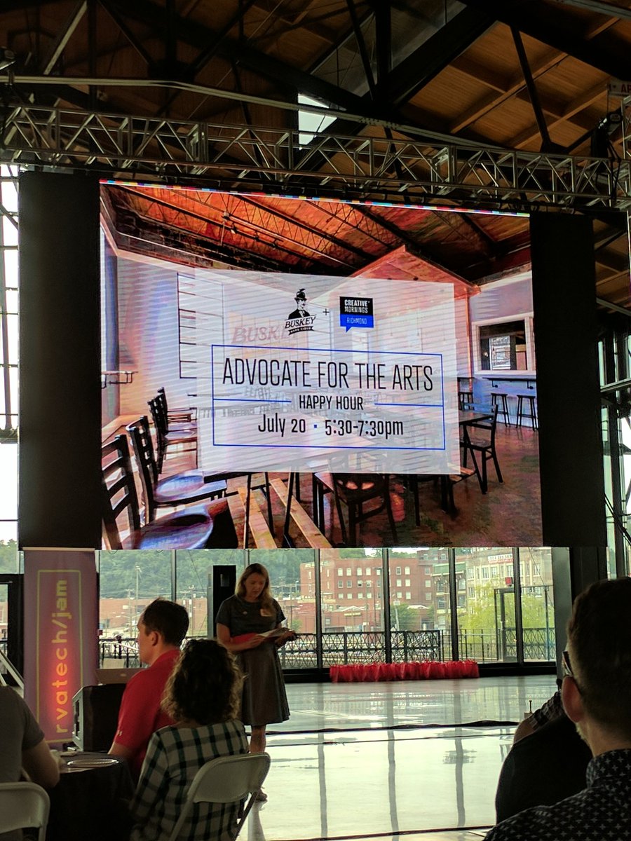 AnikaHorn's tweet photo. Packed house for @Richmond_CM at the train shed w Matt Johnson! Thanks for cohosting @rvatechcouncil! #CMEquality #rvatechweek https://t.co/tHKnjiEMOa