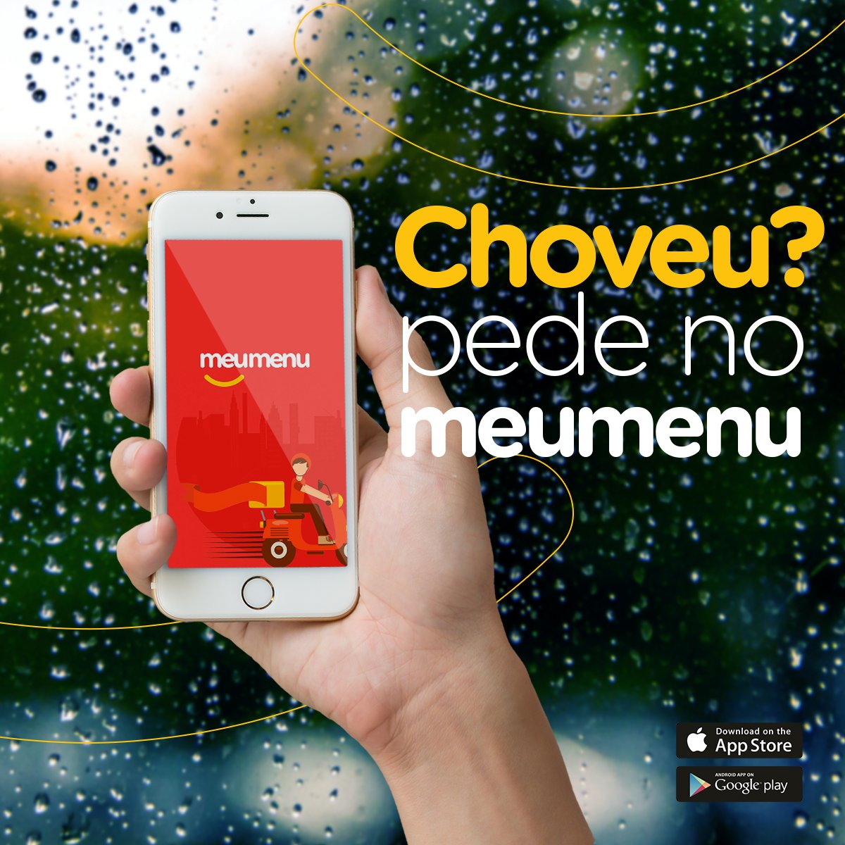 meumenunet's tweet photo. Xiiii, com essa chuvinha em Natal, o melhor mesmo é fazer seu pedido pelo meumenu. Baixe agora o nosso app e aproveite nossas promoções! https://t.co/tOdVstVePB