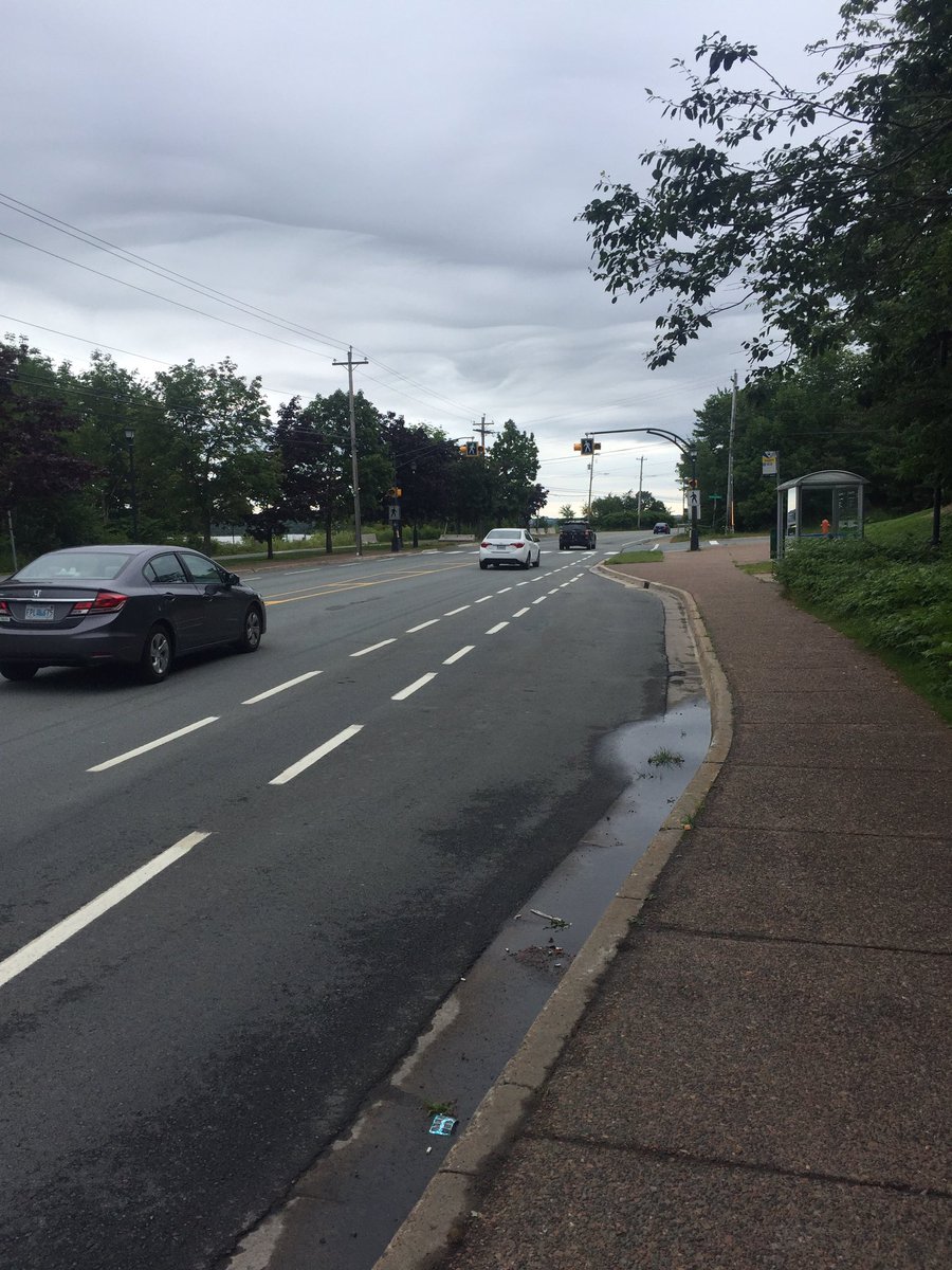 AndrewIanCross's tweet photo. The most dgrs crosswalk. Don't stop even with the lights.  Almost hit twice while crossing. Bedford Hwy &amp; Nelson Ldg @HfxRegPolice @hfxgov https://t.co/ftVWjjmRLk
