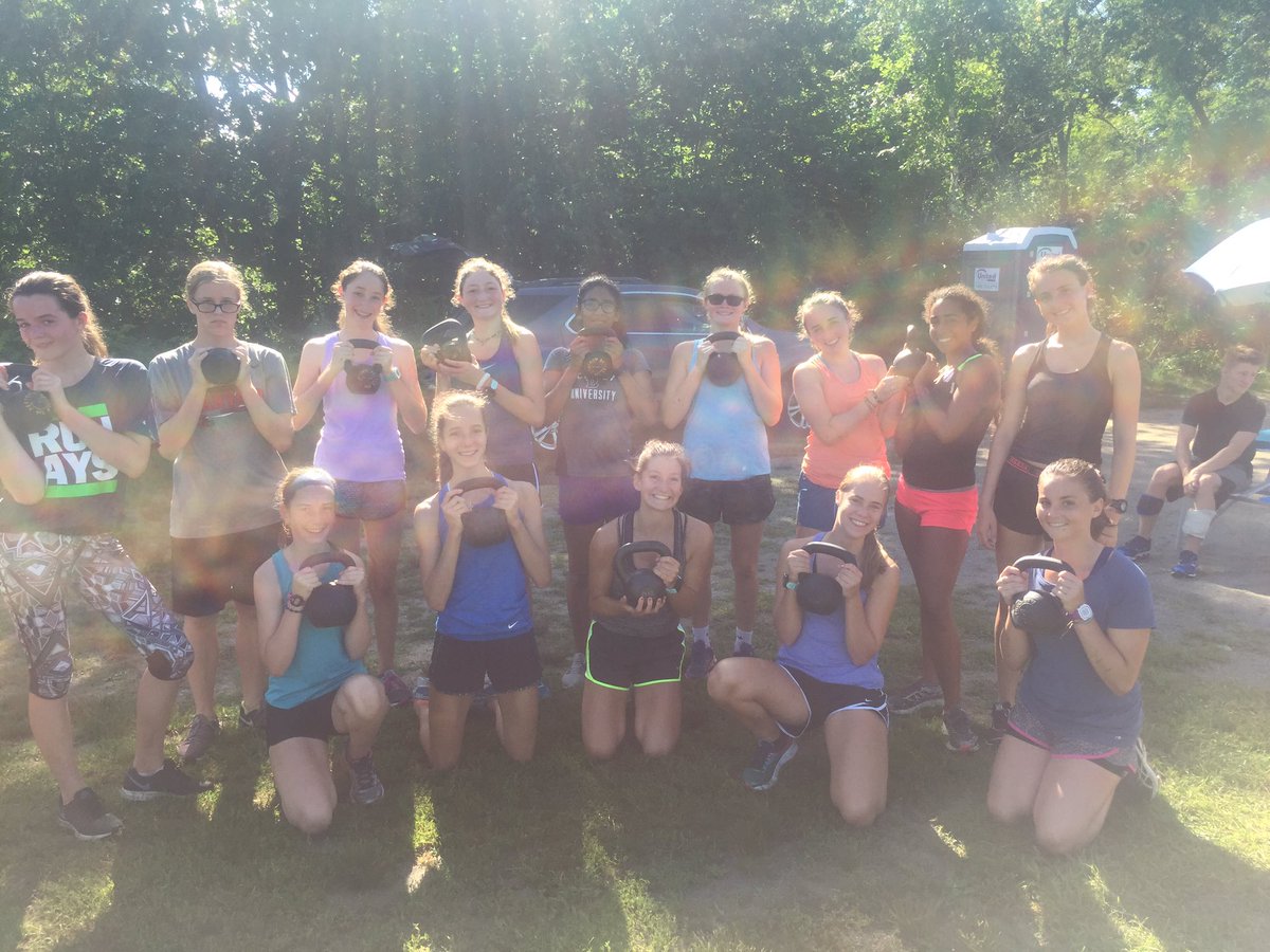 XC_Project's tweet photo. Strength day at GTD Edge XC as we bring out the Kettlebells. Girls had a great workout today with running, circuits and strength. #XCprep https://t.co/GXnQfzlbkO